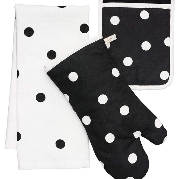 kate spade Other - Kate Spade New York Polka Dot 3pc Kitchen Set